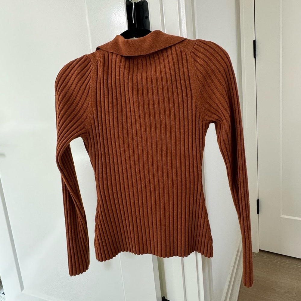 Thakoon Copper Button Sweater Small - image 5